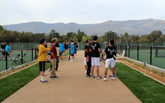 Laguna Blanca New Courts First Match