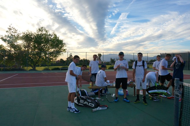 Owls Tennis Laguna Blanca at Redlands Match