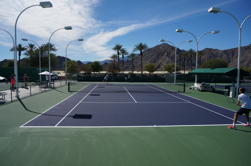 Beautiful day for tennis in Indian Wells