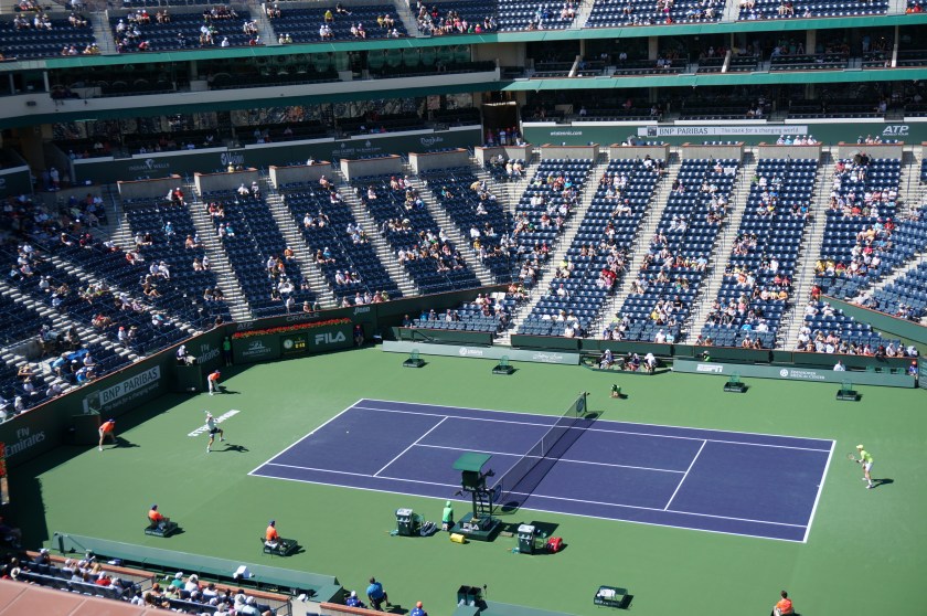 Number four in the world, Thomas Berdych, being upset by the up-and-comer Roberto Bautista-Agut