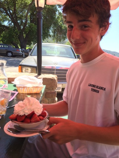 Phillip Hicks Eats Strawberry Shortcake at The Ojai