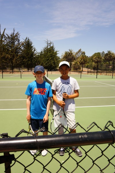 Daniel Newton and Ethan Ha A Bracket Finals Laguna Blanca Tennis Camp 2014