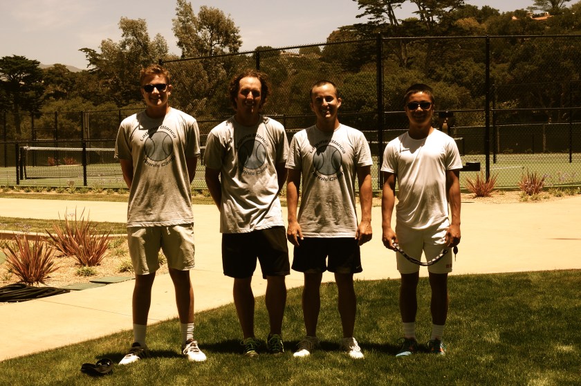 Laguna Blanca Tennis Camp 2014 Staff Tristan Prinz Zack Hasenyager Trevor Thorpe Ben Furukawa