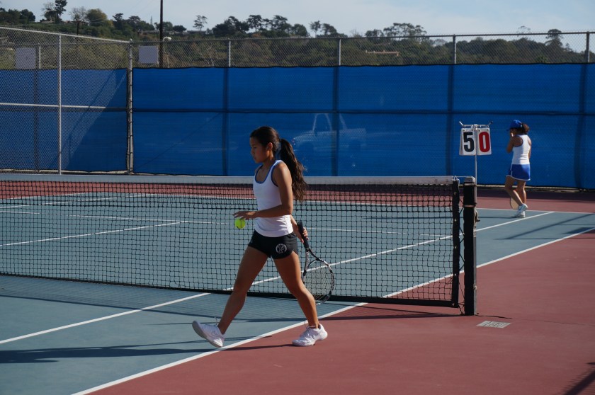 Julia Gan dominating the tennis court again