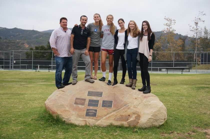 Cate 2014 Girls Tennis Seniors at The Rock