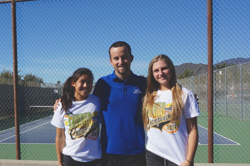 Thorpe Tennis Coach Thorpe McKenna Madden Julia Gan CIF Individuals 2014 Cate Tennis