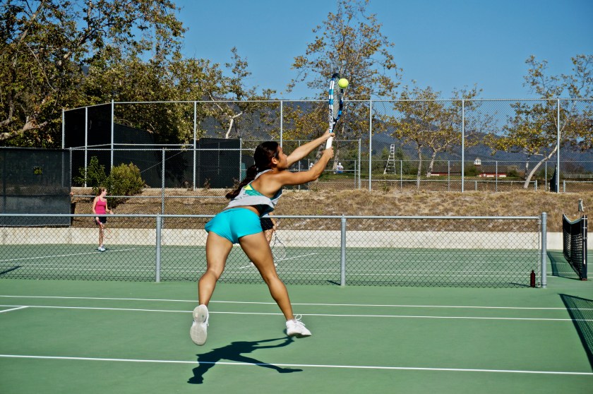 Julia Gan Backhand Stretch Volley
