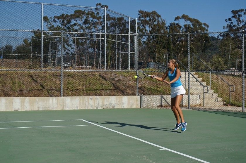 Victoria Herman crushes forehand in visit