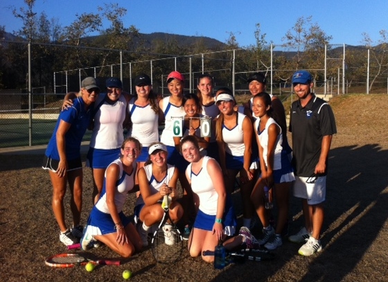 Cate Girls' Tennis Beats Defending Champs, La Reina 10-8